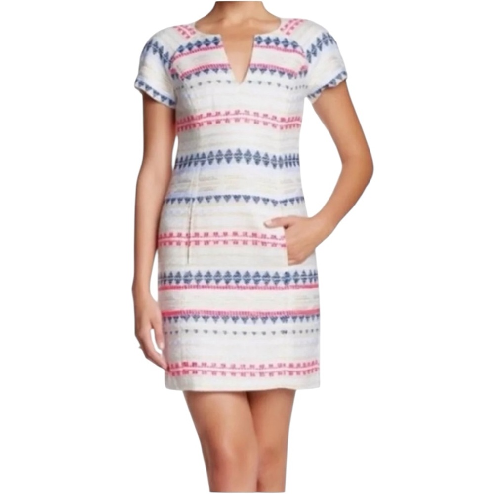 Trina Turk Angela Tweed Shift Dress size 6